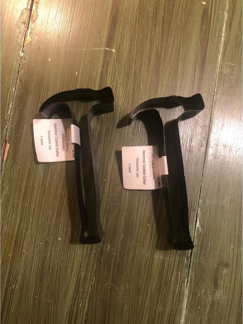2 Hearth & Hand with Magnolia NEW Hammer Cookie Cutter Dishwasher Safe - Qty 2